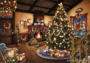 A Room with Christmas Tree