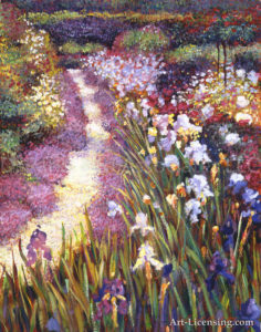 Iris Garden Path