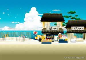 Japanese Beach Shop Summer