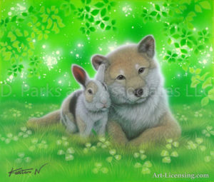 Rabbit and Shiba inu - Together 2