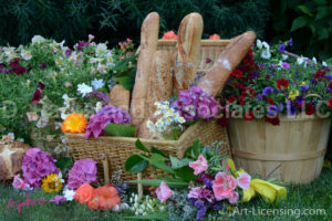 0780-Flower and Bread on Picnic