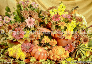 0956-Fall Flower arrangement