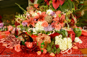 2108-Christmas Flower arrangement