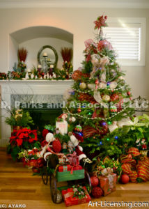 2137-Christmas decoration room and Santa
