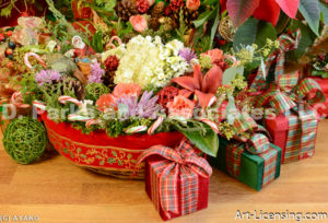 2223-Christmas Basket and Presents