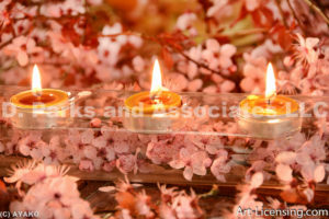 4089-Cherry Blossom and Candles