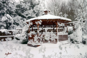 4639-Gazebo in Snow