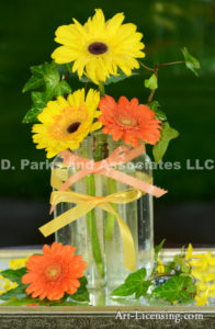 5279-Yellow and Orange Gerbera Bouquet