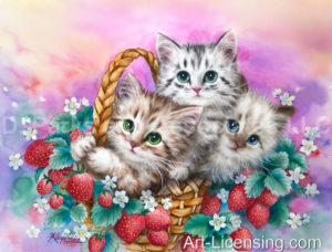 Strawberry Basket Kittens