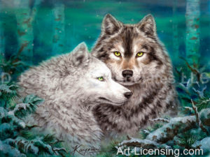 Wolf-Inspired by the Story of Lobo The King of Currumpaw-Lobo and Blanca-Winter Duet