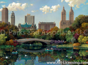 New York-Central Park Bow Bridge-by Alexander Chen