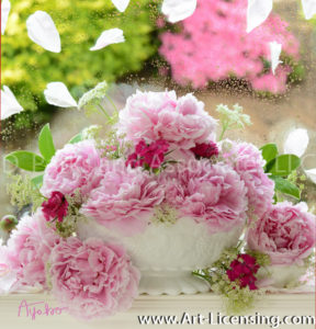 1488S-Pink Peony Bouquet