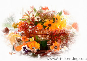 1098SRH-Autumn Flowers Arrangement