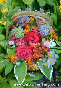 9634S-Roses and Spring Flower Bouquet