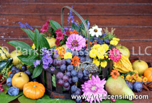 2154S-Harvest Flowers and Fruits