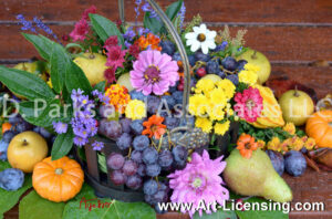 2161S-Harvest Flowers and Fruits