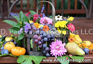 2168S-Harvest Flowers and Fruits