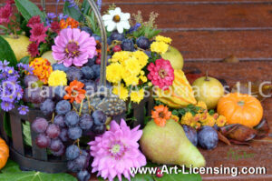 2188S-Harvest Flowers and Fruits