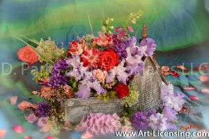 7850S-Roses-Iris-Campannula-Foxglove-Coral-Bells-Queen-Anns-Lace-Bouquet